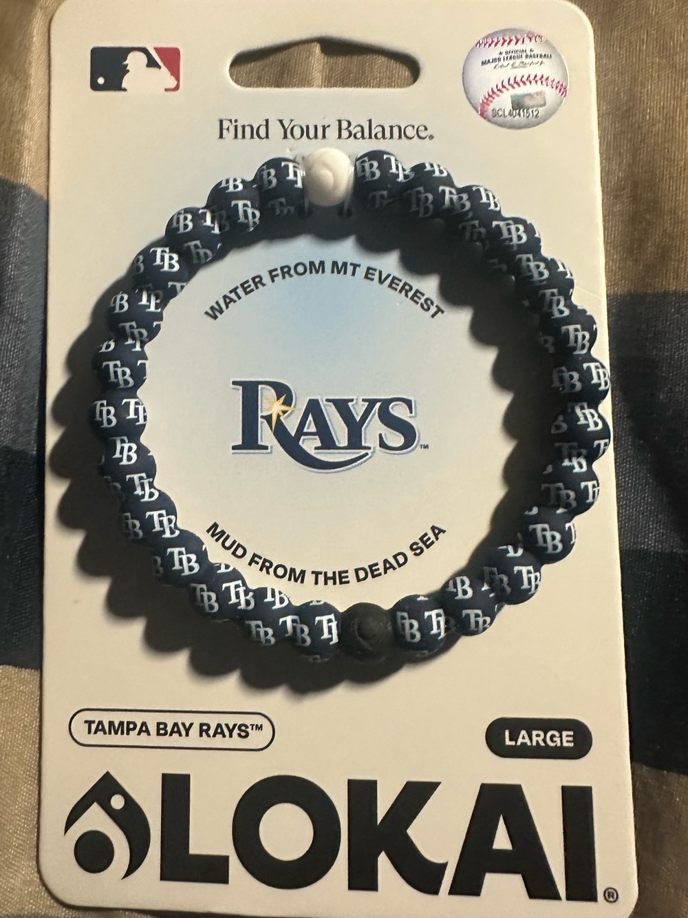 Lokai Tampa Bay Rays Navy & White Team Logo Bracelet